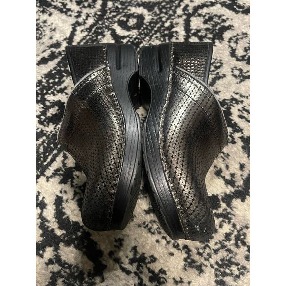 Dansko Women's Professional Clogs Metallic Sequin Style Size 39 - Picture 5 of 6